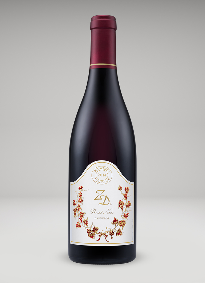 A bottle of 2014 Pinot Noir, Carneros