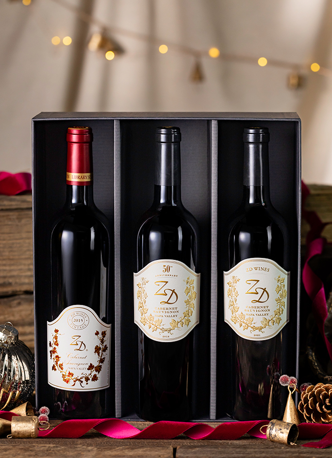 3 bottles of ZD's Cabernet Sauvignon